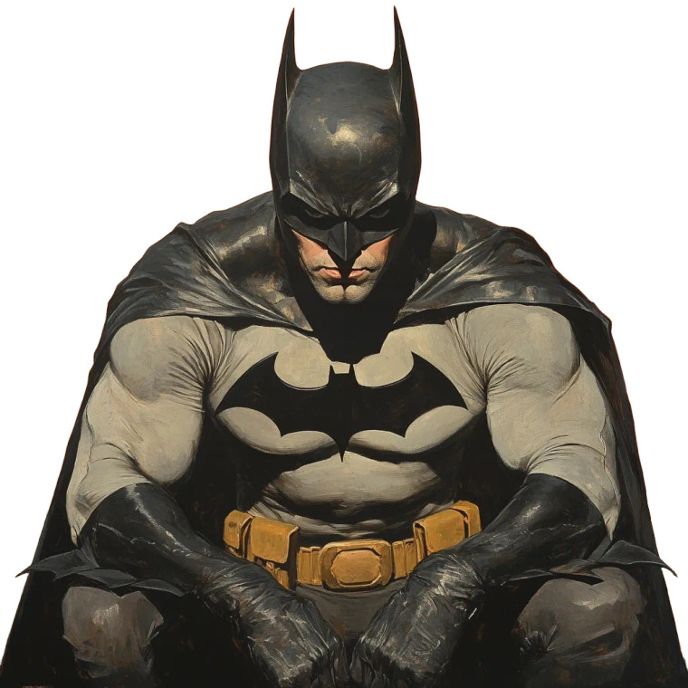 Batman Portrait V2 Vinyl Car Decal Sticker – Waterproof & UV-Resistant 8"