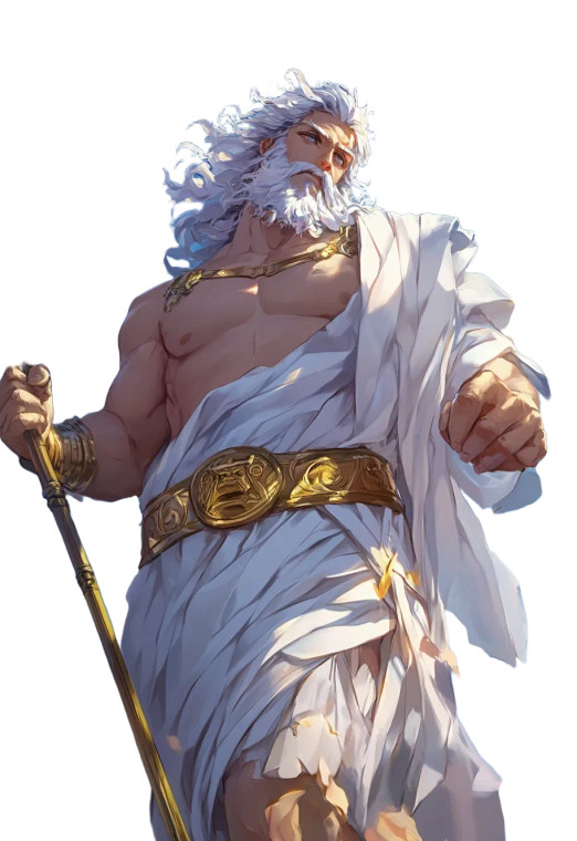 Anime Zeus Vinyl Car Decal Sticker – Waterproof & UV-Resistant 8"