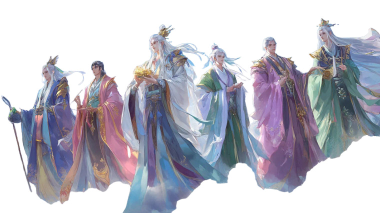 Gods In Anime Sky Vinyl Car Decal Sticker – Waterproof & UV-Resistant 8"