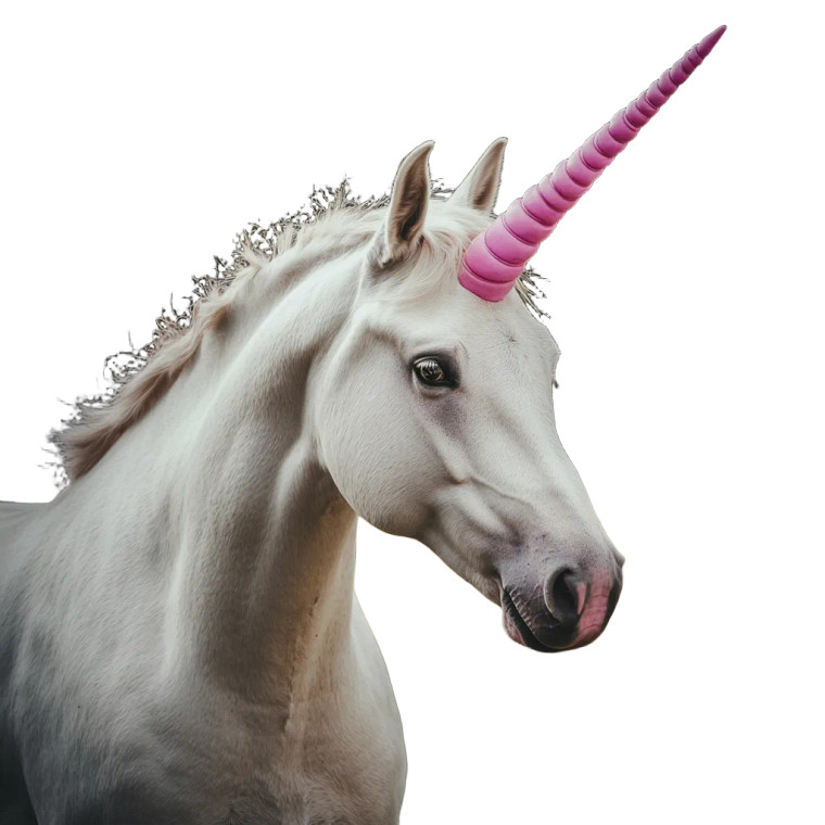 Pink-Horned Unicorn Vinyl Car Decal Sticker – Waterproof & UV-Resistant 8"