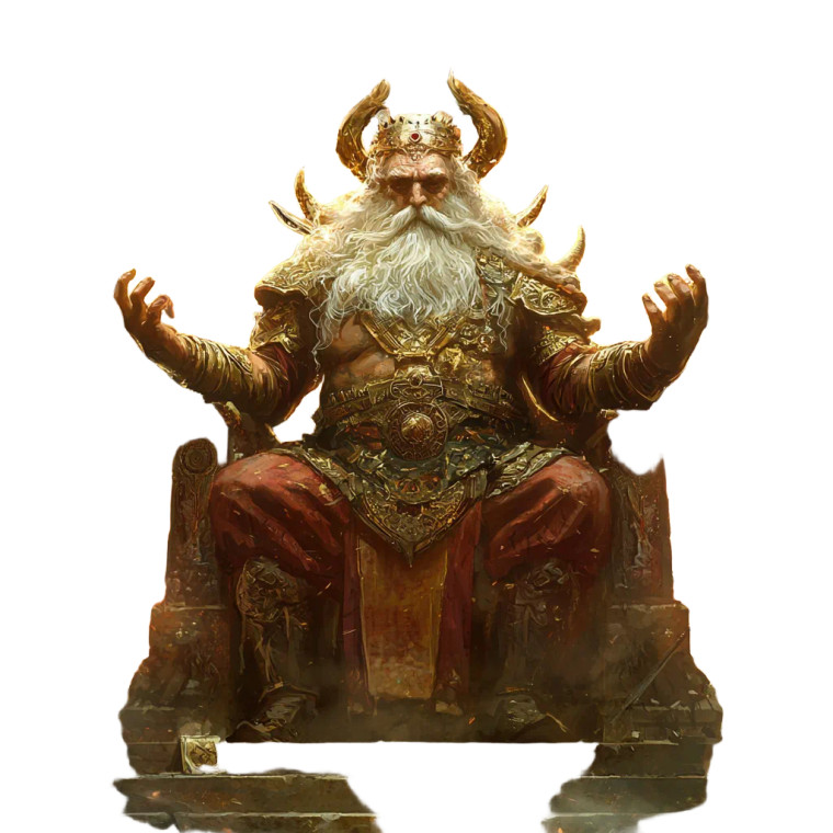 Dwarven God V2 Vinyl Car Decal Sticker – Waterproof & UV-Resistant 8"