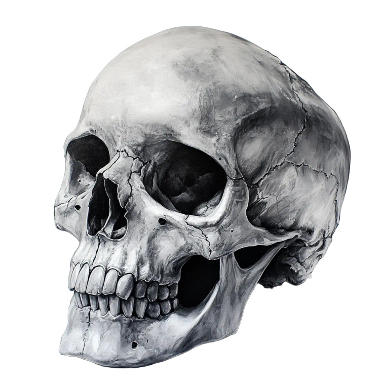 Chicano Style Skull Vinyl Car Decal Sticker – Waterproof & UV-Resistant 8"