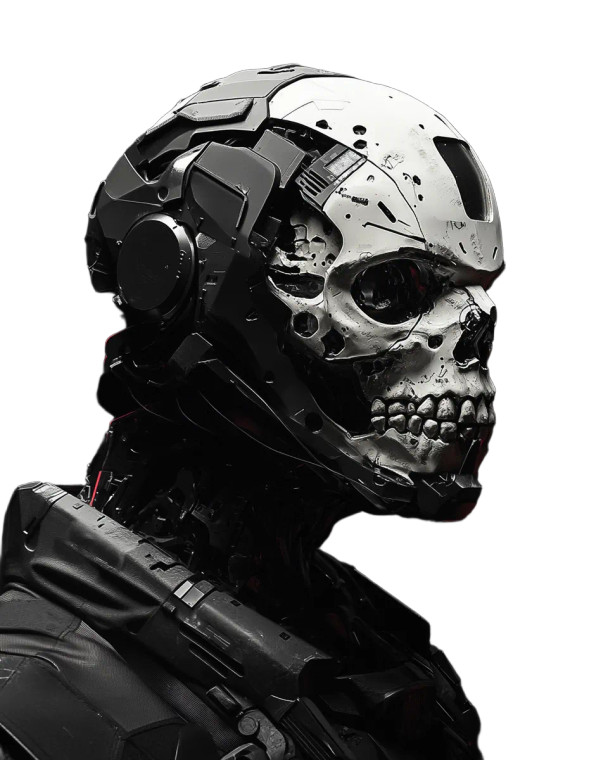 Futuristic Space Soldier V2 Vinyl Car Decal Sticker – Waterproof & UV-Resistant 8"