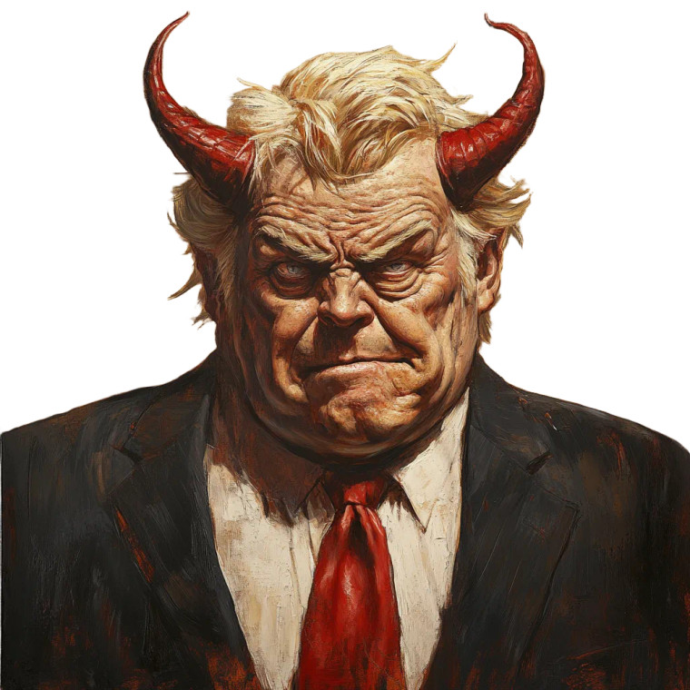 Devil In Red Tie V2 Vinyl Car Decal Sticker – Waterproof & UV-Resistant 8"
