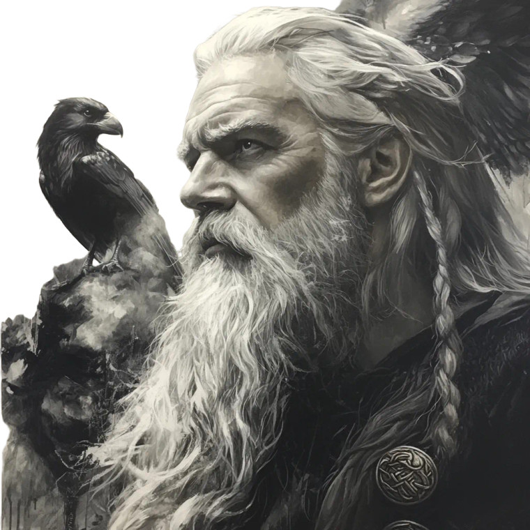 Odin Realism Vinyl Car Decal Sticker – Waterproof & UV-Resistant 8"