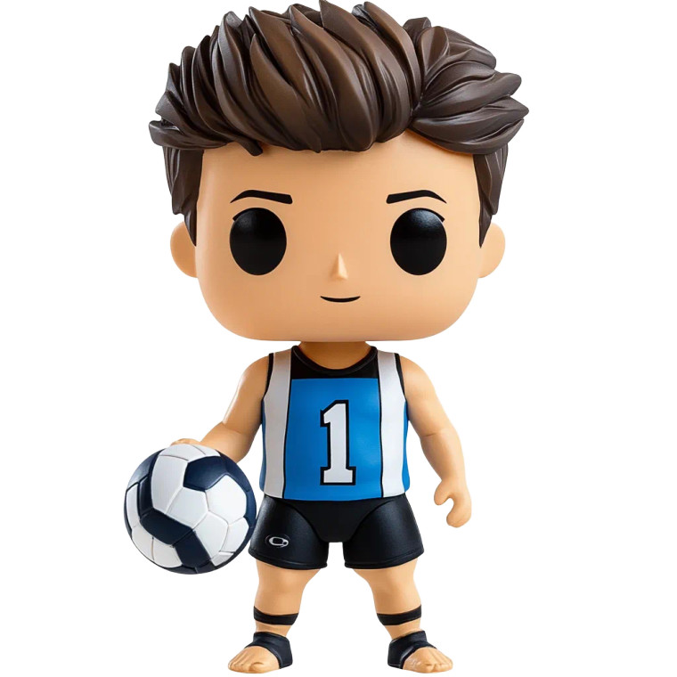 Beach Volleyball Funko Vinyl Car Decal Sticker – Waterproof & UV-Resistant 8"