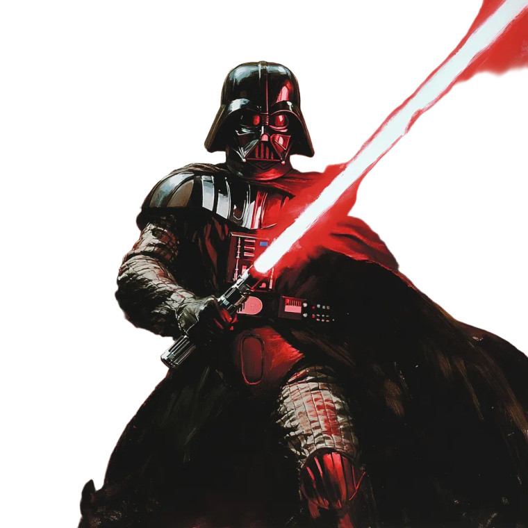 Darth Vader Lunging Vinyl Car Decal Sticker – Waterproof & UV-Resistant 8"