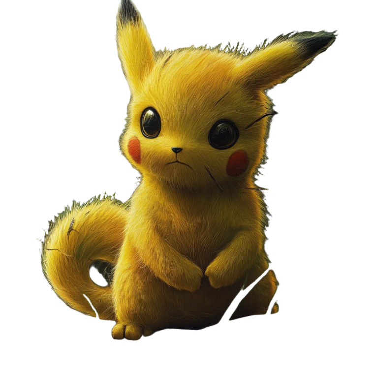 Realistic Pokemon Art Vinyl Car Decal Sticker – Waterproof & UV-Resistant 8"