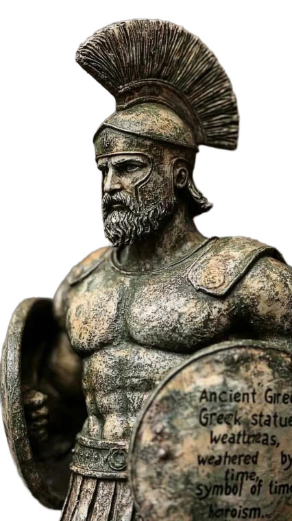 King Leonidas Statue V2 Vinyl Car Decal Sticker – Waterproof & UV-Resistant 8"