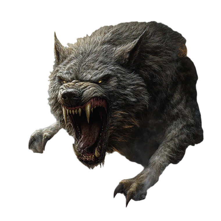 Angry Wolf Face Vinyl Car Decal Sticker – Waterproof & UV-Resistant 8"