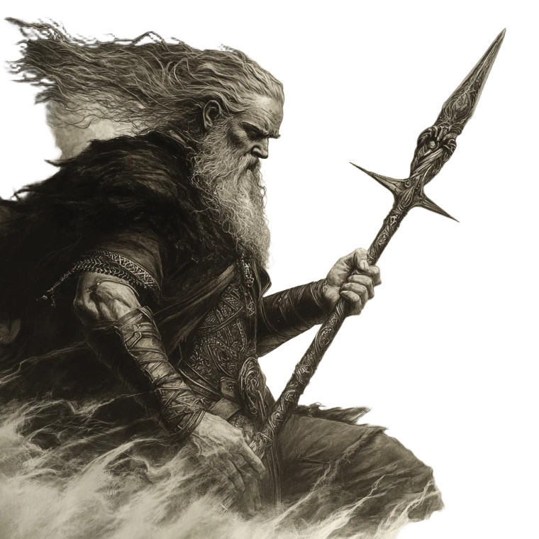 Gungnir Lance Vinyl Car Decal Sticker – Waterproof & UV-Resistant 8"