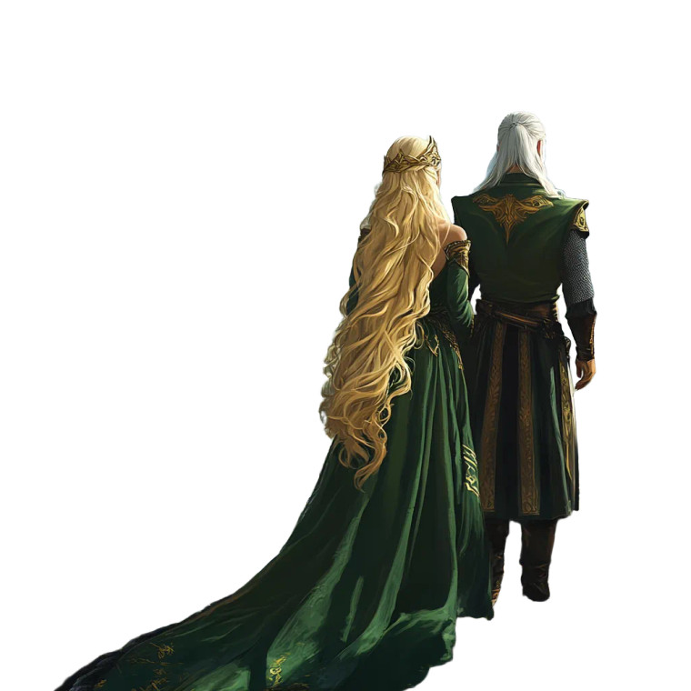 Aelin And Rowan Vinyl Car Decal Sticker – Waterproof & UV-Resistant 8"