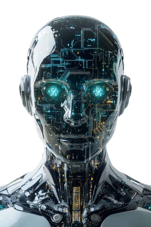 Ai Humanoid Figure Vinyl Car Decal Sticker – Waterproof & UV-Resistant 8"