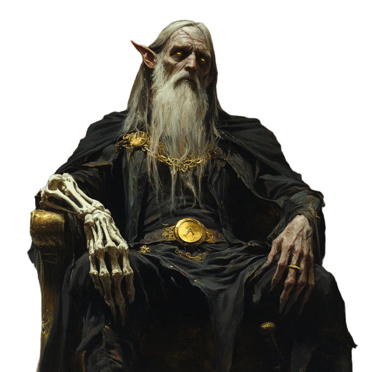 Legendary Half-Elf Wizard Vinyl Car Decal Sticker – Waterproof & UV-Resistant 8"