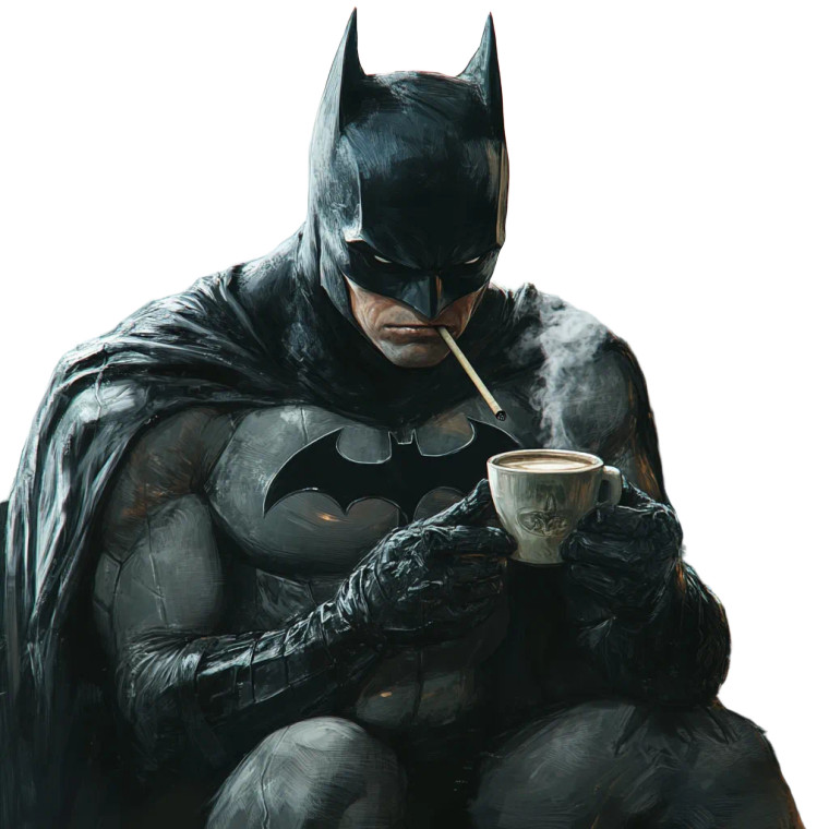 Batman Smoking Weed Vinyl Car Decal Sticker – Waterproof & UV-Resistant 8"