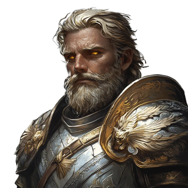 Aasimar Warrior V7 Vinyl Car Decal Sticker – Waterproof & UV-Resistant 8"