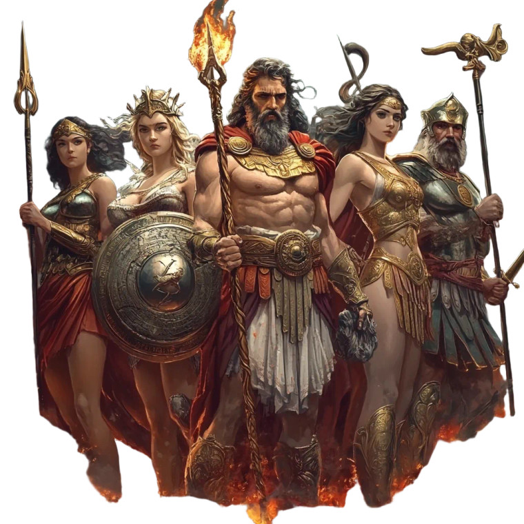 Greek Gods Banner Vinyl Car Decal Sticker – Waterproof & UV-Resistant 8"