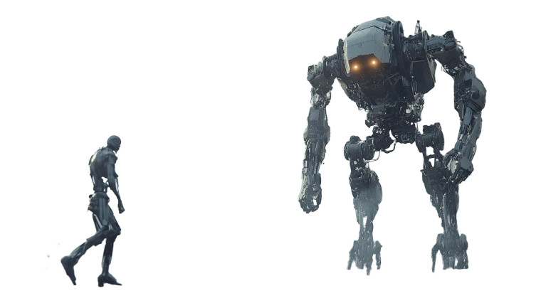 Humans Vs Ai Vinyl Car Decal Sticker – Waterproof & UV-Resistant 8"