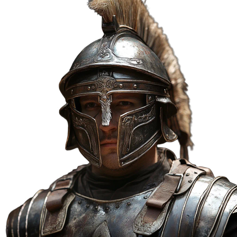 Imperial Roman Soldier Vinyl Car Decal Sticker – Waterproof & UV-Resistant 8"