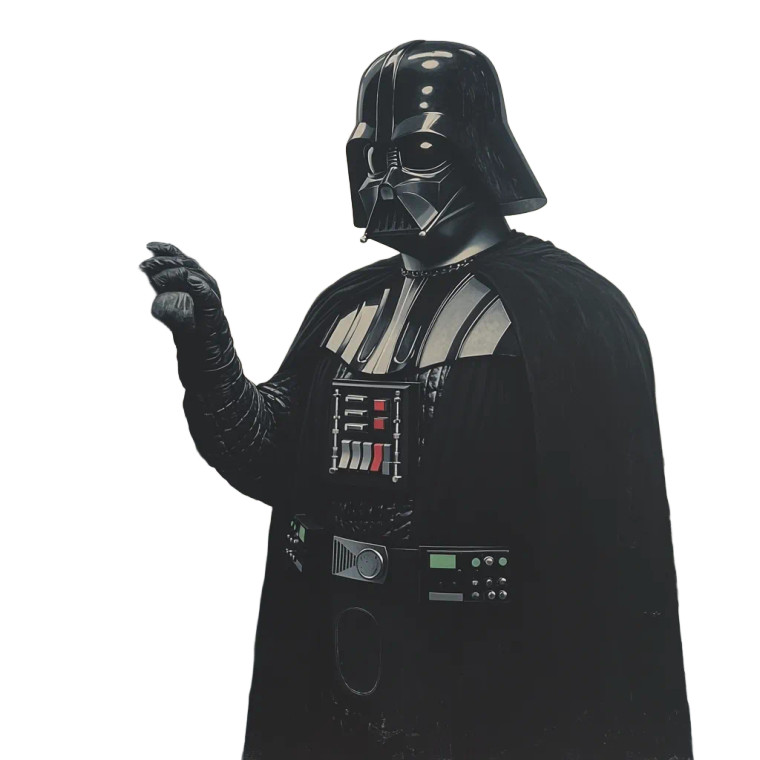 Menacing Darth Vader Vinyl Car Decal Sticker – Waterproof & UV-Resistant 8"