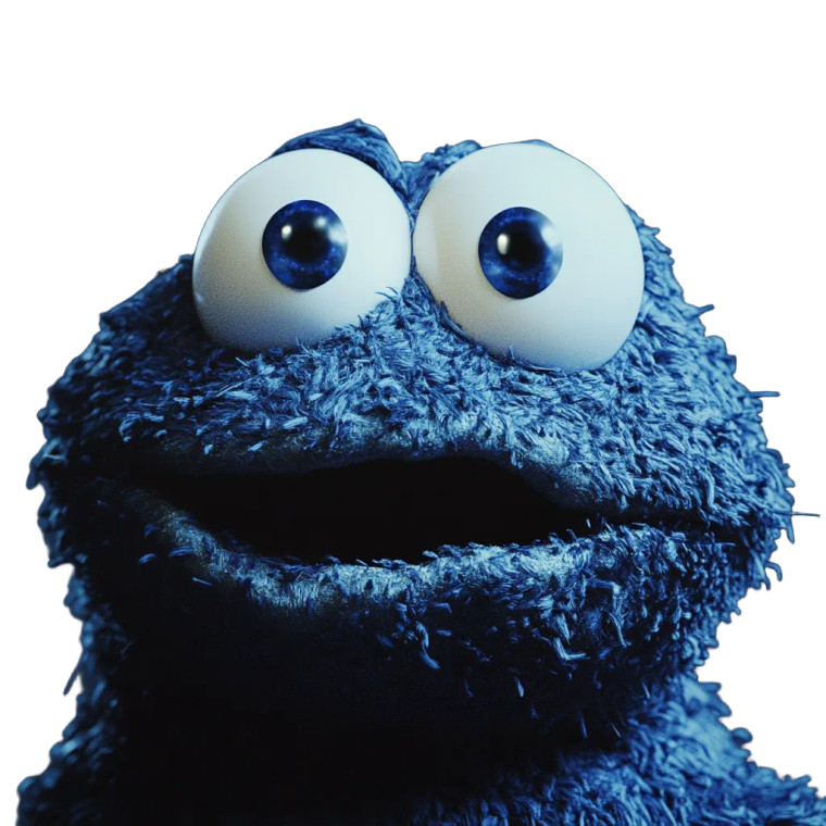 Cookie Monster Vinyl Car Decal Sticker – Waterproof & UV-Resistant 8"