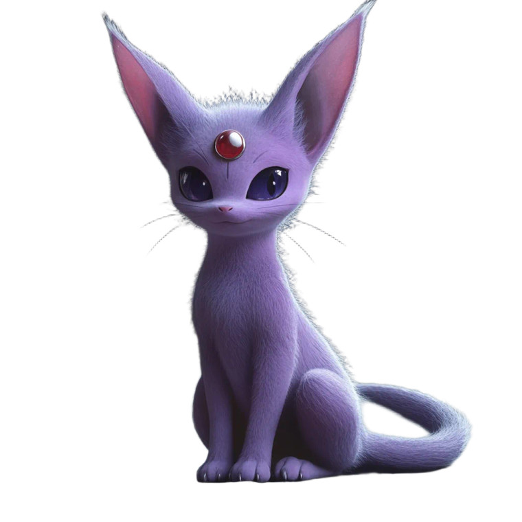 Espeon Pokémon Vinyl Car Decal Sticker – Waterproof & UV-Resistant 8"