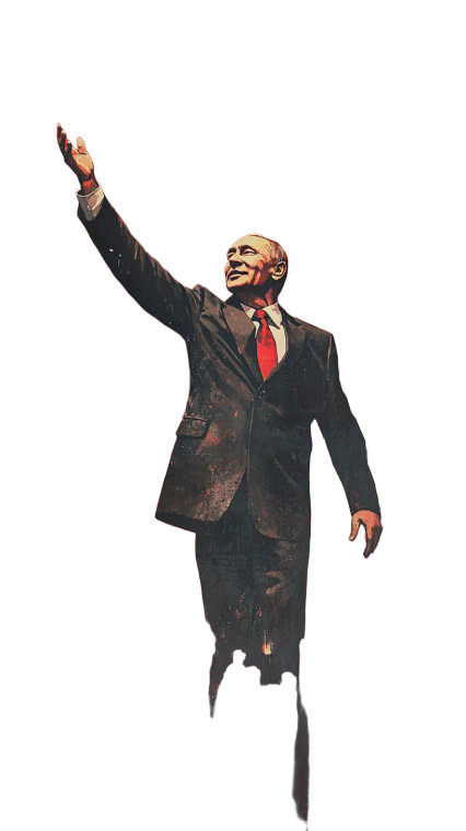 Putin Banner Vinyl Car Decal Sticker – Waterproof & UV-Resistant 8"