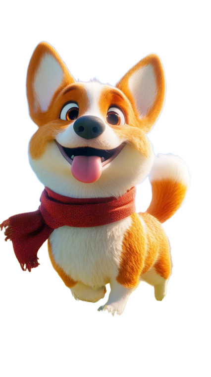 Cute Corgi Dog Vinyl Car Decal Sticker – Waterproof & UV-Resistant 8"