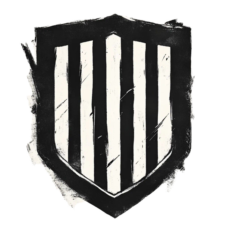 Shield Logo Design Vinyl Car Decal Sticker – Waterproof & UV-Resistant 8"