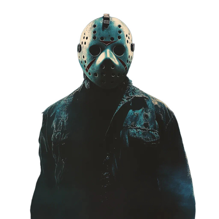 Hockey Mask Killer Vinyl Car Decal Sticker – Waterproof & UV-Resistant 8"