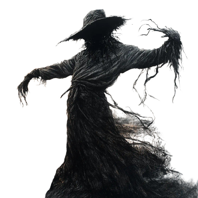 Melancholic Scarecrow Dawn Vinyl Car Decal Sticker – Waterproof & UV-Resistant 8"