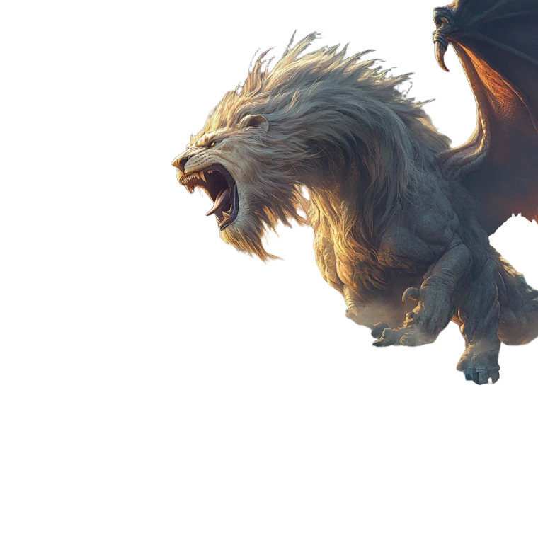 Lion Dragon Giant Vinyl Car Decal Sticker – Waterproof & UV-Resistant 8"