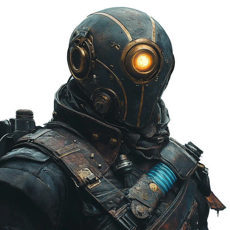 Steampunk Warrior V5 Vinyl Car Decal Sticker – Waterproof & UV-Resistant 8"