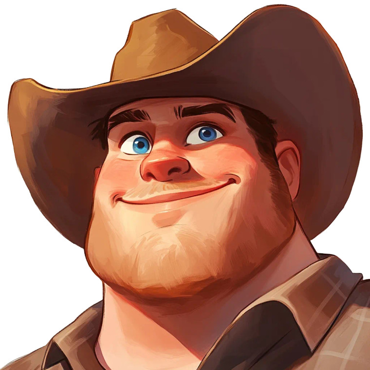 Pixar Cowboy Portrait Vinyl Car Decal Sticker – Waterproof & UV-Resistant 8"