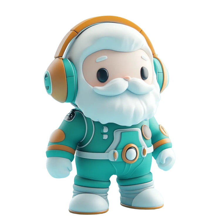 Cartoon Space Explorer Vinyl Car Decal Sticker – Waterproof & UV-Resistant 8"