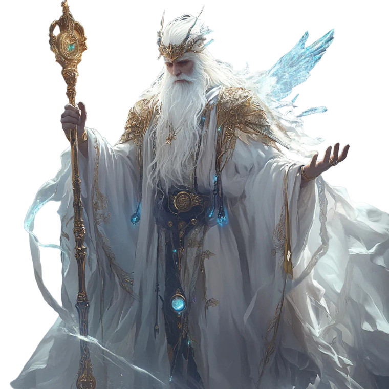 Mysterious Fantasy Mage Vinyl Car Decal Sticker – Waterproof & UV-Resistant 8"