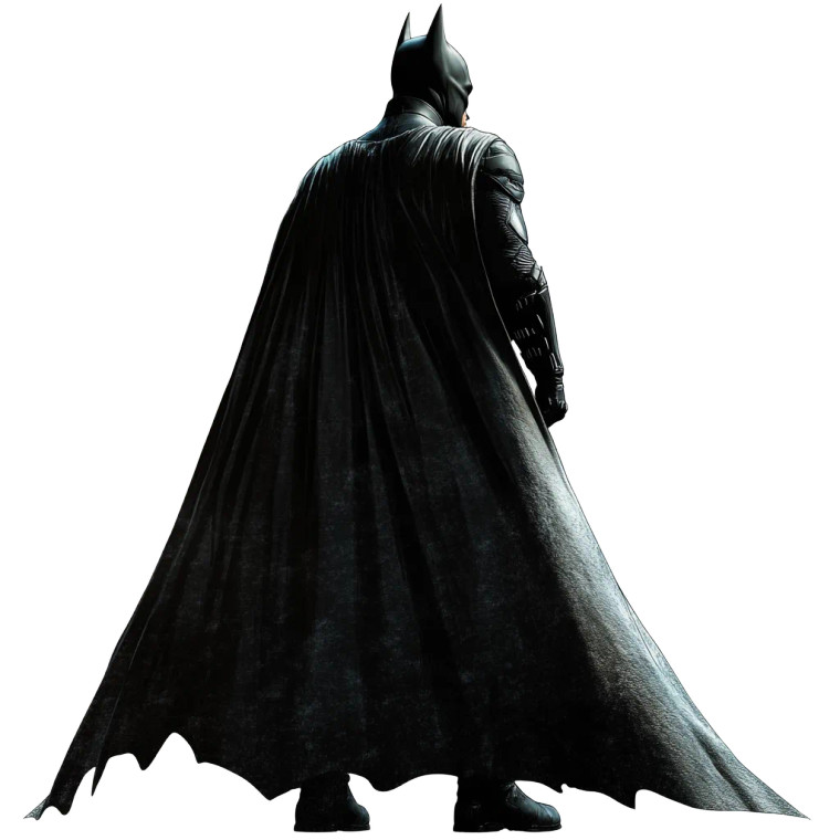 Batman Back View Vinyl Car Decal Sticker – Waterproof & UV-Resistant 8"
