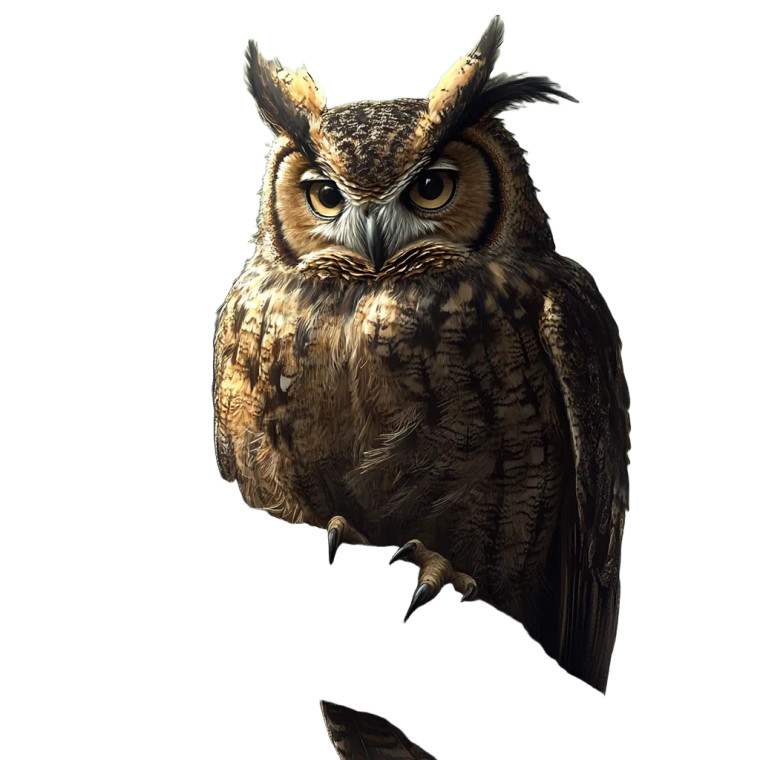 Photorealistic Owl V2 Vinyl Car Decal Sticker – Waterproof & UV-Resistant 8"