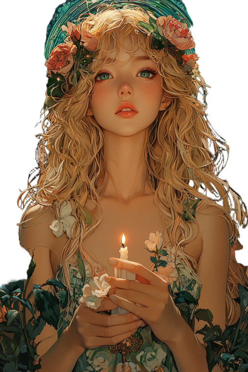 Jupiter Angel Portrait Vinyl Car Decal Sticker – Waterproof & UV-Resistant 8"