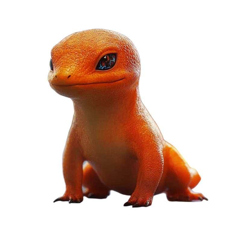 Real Charmander Vinyl Car Decal Sticker – Waterproof & UV-Resistant 8"