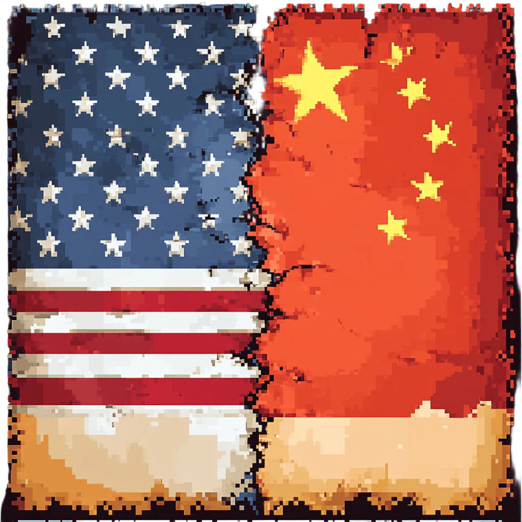 Flags In Conflict Vinyl Car Decal Sticker – Waterproof & UV-Resistant 8"