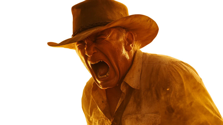 John Wayne Screaming Vinyl Car Decal Sticker – Waterproof & UV-Resistant 8"