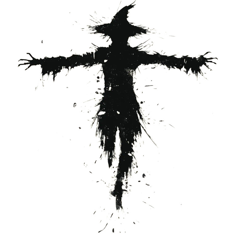 Scarecrow Rorschach Vinyl Car Decal Sticker – Waterproof & UV-Resistant 8"