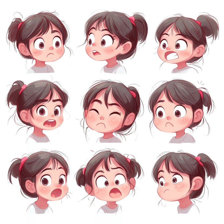 Cute Q Girl V3 Vinyl Car Decal Sticker – Waterproof & UV-Resistant 8"