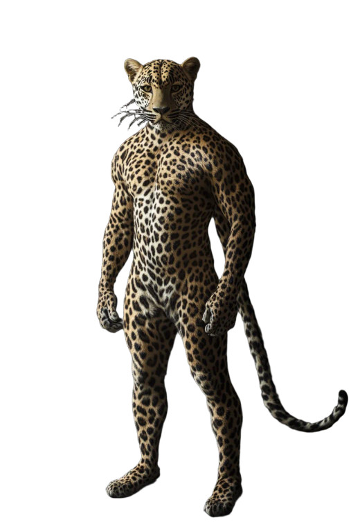 Leopard Transformation Vinyl Car Decal Sticker – Waterproof & UV-Resistant 8"