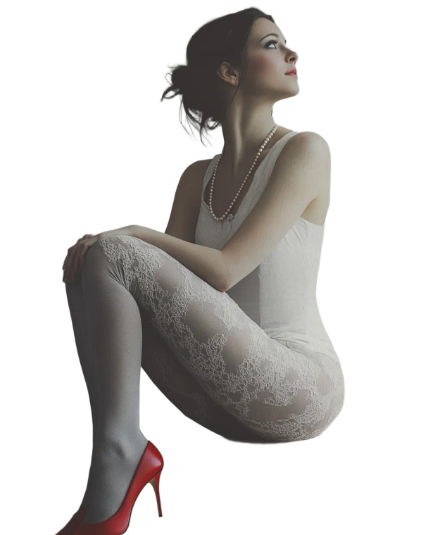 Attractive Woman Sitting Vinyl Car Decal Sticker – Waterproof & UV-Resistant 8"