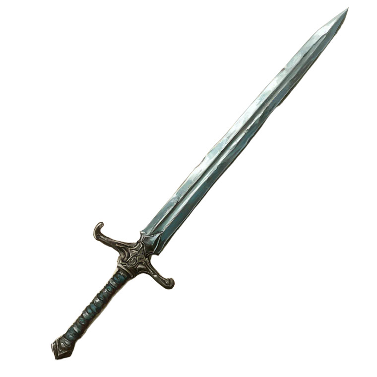 Piercing Rapier Vinyl Car Decal Sticker – Waterproof & UV-Resistant 8"