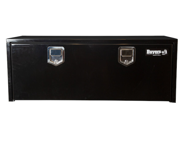 Buyers Tool Box 1702110 Underbody; 1 Recessed Drop Door; Smooth; Gloss; Black; Steel; Paddle Latch