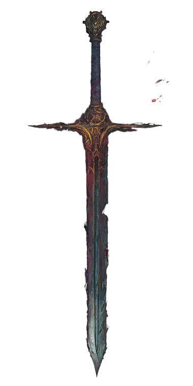 Steampunk Long Sword Vinyl Car Decal Sticker – Waterproof & UV-Resistant 8"