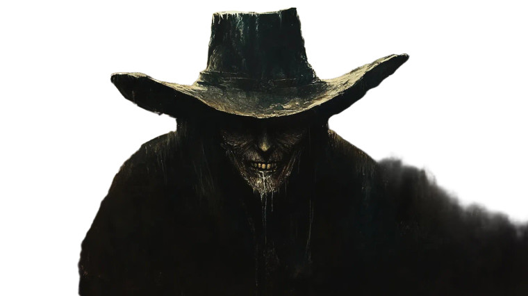 Haunting Western Silhouette Vinyl Car Decal Sticker – Waterproof & UV-Resistant 8"